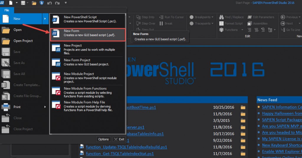 sapien powershell studio